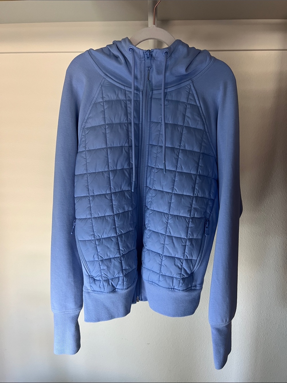 Old Navy Active Dynamic Fleece Zip Hoodie in Light Blue